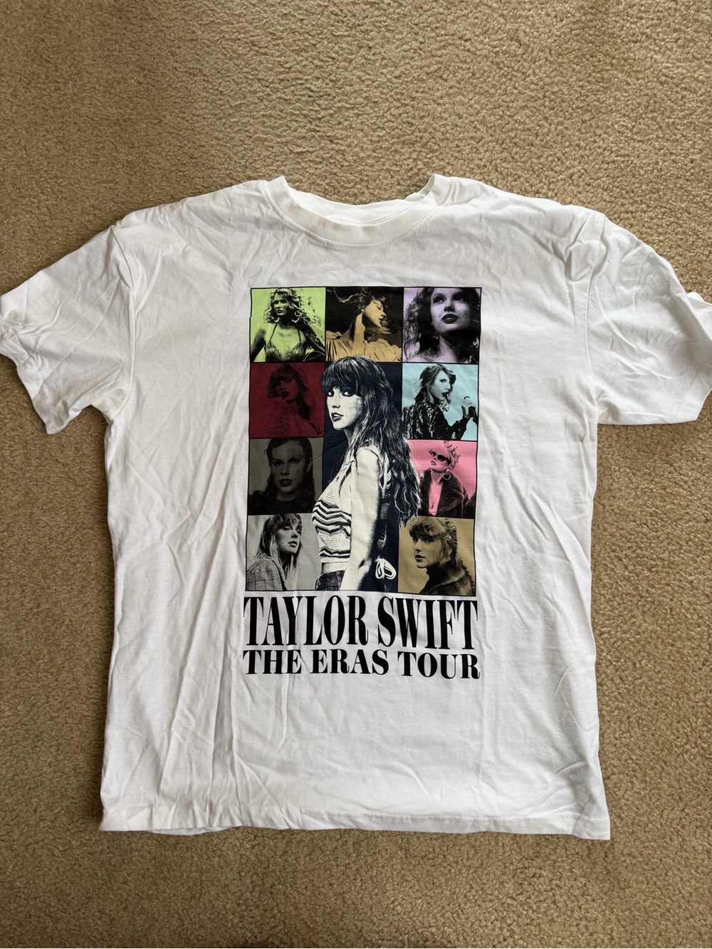 Taylor Swift The Eras Tour White Graphic Tee